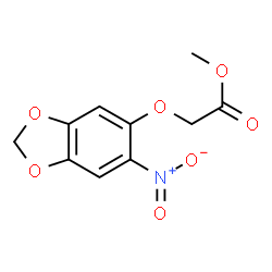 ChemSpider 2D Image | Methyl [(6-nitro-1,3-benzodioxol-5-yl)oxy]acetate | C10H9NO7