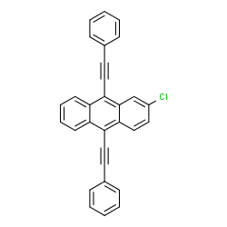 ChemSpider 2D Image | 2-CHLORO-9,10-BIS(PHENYLETHYNYL)ANTHRACENE | C30H17Cl