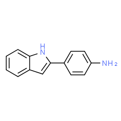 ChemSpider 2D Image | 2-(4-Aminophenyl)indole | C14H12N2