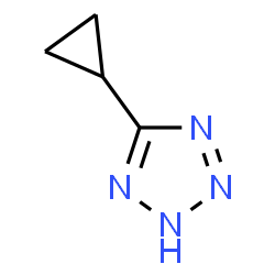 ChemSpider 2D Image | 5-Cyclopropyl-1H-tetrazole | C4H6N4