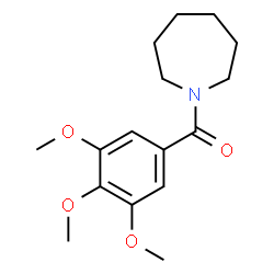 ChemSpider 2D Image | 1-(3,4,5-trimethoxybenzoyl)azepane | C16H23NO4