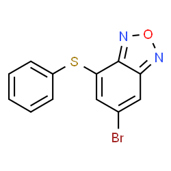 ChemSpider 2D Image | 6-Bromo-4-(phenylsulfanyl)-2,1,3-benzoxadiazole | C12H7BrN2OS