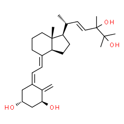 ChemSpider 2D Image | (1S,3R,5Z,7E,22E,24xi)-9,10-Secoergosta-5,7,10,22-tetraene-1,3,24,25-tetrol | C28H44O4