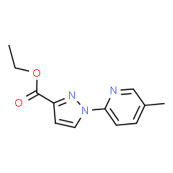 ChemSpider 2D Image | Ethyl 1-(5-methyl-2-pyridinyl)-1H-pyrazole-3-carboxylate | C12H13N3O2