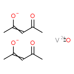 ChemSpider 2D Image | Oxovanadium(2+) bis(4-oxo-2-penten-2-olate) | C10H14O5V