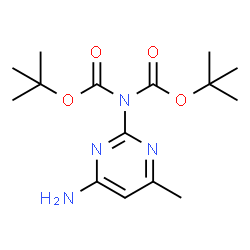 ChemSpider 2D Image | tert-butyl N-(4-amino-6-methyl-pyrimidin-2-yl)-N-tert-butoxycarbonyl-carbamate | C15H24N4O4