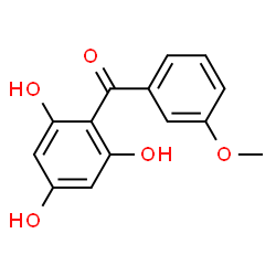 ChemSpider 2D Image | (3-Methoxyphenyl)(2,4,6-trihydroxyphenyl)methanone | C14H12O5