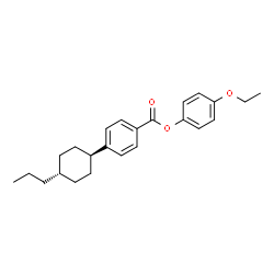 ChemSpider 2D Image | 4-Ethoxyphenyl 4-(trans-4-propylcyclohexyl)benzoate | C24H30O3