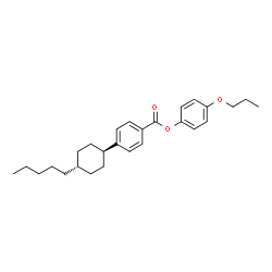 ChemSpider 2D Image | 4-Propoxyphenyl 4-(trans-4-pentylcyclohexyl)benzoate | C27H36O3
