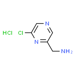ChemSpider 2D Image | (6-Chloropyrazin-2-yl)methanamine hydrochloride | C5H7Cl2N3