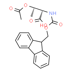 ChemSpider 2D Image | O-Acetyl-N-[(9H-fluoren-9-ylmethoxy)carbonyl]-L-threonine | C21H21NO6