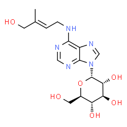 ChemSpider 2D Image | 9-(alpha-D-glucosyl)-trans-zeatin | C16H23N5O6