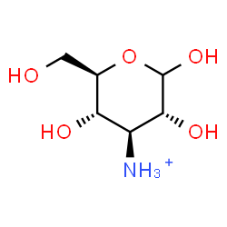 ChemSpider 2D Image | 3-Ammonio-3-deoxy-D-glucopyranose | C6H14NO5