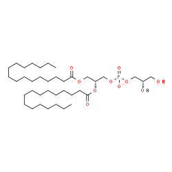 ChemSpider 2D Image | (2R)-2,3-Bis(palmitoyloxy)propyl (2S)-2,3-dihydroxypropyl phosphatato | C38H74O10P
