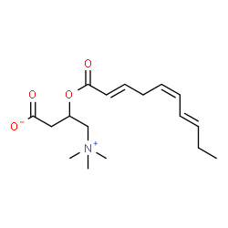 ChemSpider 2D Image | (2E,5Z,7E)-decatrienoylcarnitine | C17H27NO4