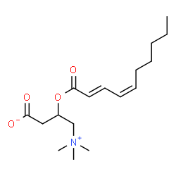 ChemSpider 2D Image | (2E,4Z)-decadienoylcarnitine | C17H29NO4