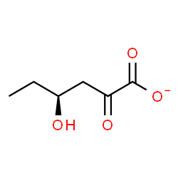 ChemSpider 2D Image | (4S)-4-Hydroxy-2-oxohexanoate | C6H9O4