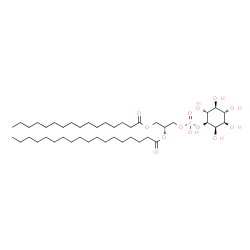ChemSpider 2D Image | 1-hexadecanoyl-2-octadecanoyl-sn-glycero-3-phospho-D-myo-inositol | C43H83O13P