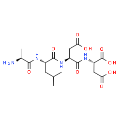 ChemSpider 2D Image | ala-leu-asp-asp | C17H28N4O9