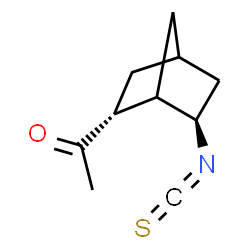 ChemSpider 2D Image | 1-[(2R,6R)-6-Isothiocyanatobicyclo[2.2.1]hept-2-yl]ethanone | C10H13NOS