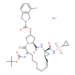 ChemSpider 2D Image | Danoprevir sodium | C35H45FN5NaO9S