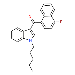 ChemSpider 2D Image | JWH 387 | C24H22BrNO