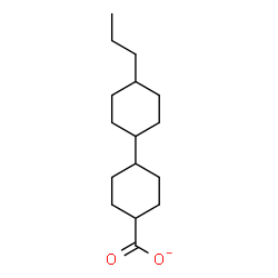 ChemSpider 2D Image | 4'-Propyl-1,1'-bi(cyclohexyl)-4-carboxylate | C16H27O2