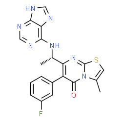ChemSpider 2D Image | Dezapelisib | C20H16FN7OS