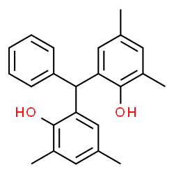 ChemSpider 2D Image | 2,2'-(Phenylmethylene)bis(4,6-dimethylphenol) | C23H24O2