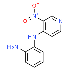 ChemSpider 2D Image | N-(3-Nitro-4-pyridinyl)-1,2-benzenediamine | C11H10N4O2