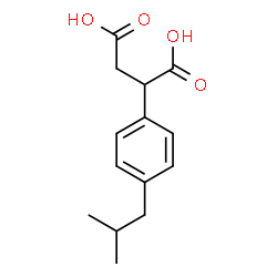 ChemSpider 2D Image | 2-(4-Isobutylphenyl)succinic acid | C14H18O4