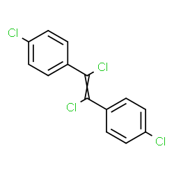 ChemSpider 2D Image | 1,1'-(1,2-Dichloro-1,2-ethenediyl)bis(4-chlorobenzene) | C14H8Cl4