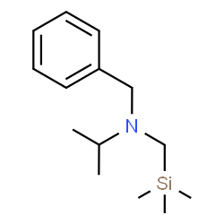 ChemSpider 2D Image | N-Benzyl-N-[(trimethylsilyl)methyl]-2-propanamine | C14H25NSi