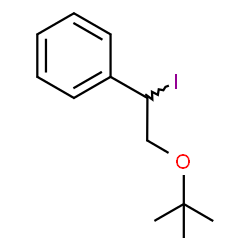 ChemSpider 2D Image | {1-Iodo-2-[(2-methyl-2-propanyl)oxy]ethyl}benzene | C12H17IO