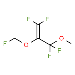 ChemSpider 2D Image | 1,1,3,3-Tetrafluoro-2-(fluoromethoxy)-3-methoxy-1-propene | C5H5F5O2