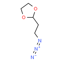 ChemSpider 2D Image | 2-(2-Azidoethyl)-1,3-dioxolane | C5H9N3O2