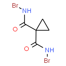 ChemSpider 2D Image | N,N'-Dibromo-1,1-cyclopropanedicarboxamide | C5H6Br2N2O2