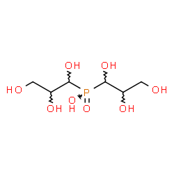 ChemSpider 2D Image | Bis(1,2,3-trihydroxypropyl)phosphinic acid | C6H15O8P
