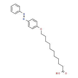 ChemSpider 2D Image | 11-[4-(Phenyldiazenyl)phenoxy]undecanoic acid | C23H30N2O3