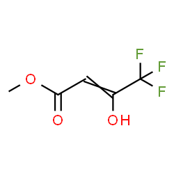 ChemSpider 2D Image | Methyl 4,4,4-trifluoro-3-hydroxy-2-butenoate | C5H5F3O3