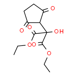 ChemSpider 2D Image | Diethyl (2,5-dioxocyclopentyl)(hydroxy)malonate | C12H16O7