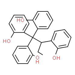 ChemSpider 2D Image | 2,2',2'',2'''-(1,1,1,2-Butanetetrayl)tetraphenol | C28H26O4