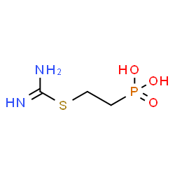 ChemSpider 2D Image | [2-(Carbamimidoylsulfanyl)ethyl]phosphonic acid | C3H9N2O3PS