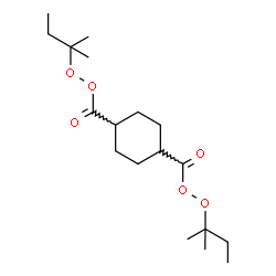 ChemSpider 2D Image | Bis(2-methyl-2-butanyl) 1,4-cyclohexanedicarboperoxoate | C18H32O6