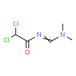 ChemSpider 2D Image | 2,2-Dichloro-N-[(dimethylamino)methylene]acetamide | C5H8Cl2N2O