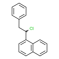 ChemSpider 2D Image | 1-(1-Chloro-2-phenylethyl)naphthalene | C18H15Cl
