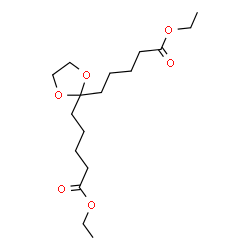 ChemSpider 2D Image | Diethyl 5,5'-(1,3-dioxolane-2,2-diyl)dipentanoate | C17H30O6