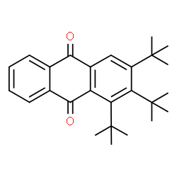 ChemSpider 2D Image | 1,2,3-Tris(2-methyl-2-propanyl)-9,10-anthraquinone | C26H32O2