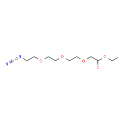 ChemSpider 2D Image | Ethyl {2-[2-(2-azidoethoxy)ethoxy]ethoxy}acetate | C10H19N3O5