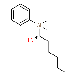 ChemSpider 2D Image | 1-[Dimethyl(phenyl)silyl]-1-hexanol | C14H24OSi
